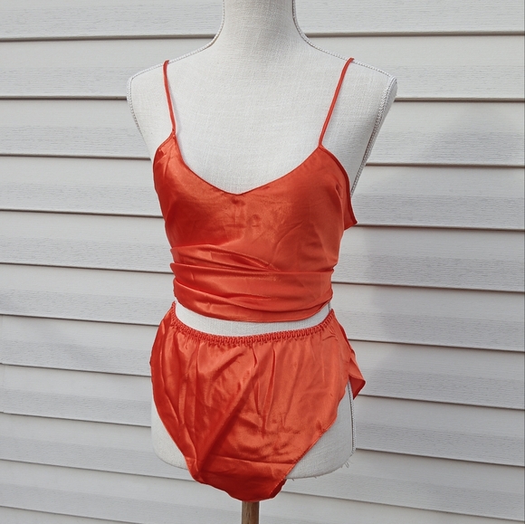Other - NWOT! Vintage, Orange Bra and Panty Set, High Waisted, Also something in Black